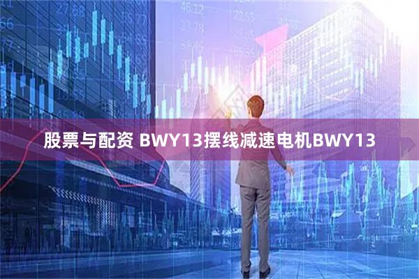 股票与配资 BWY13摆线减速电机BWY13